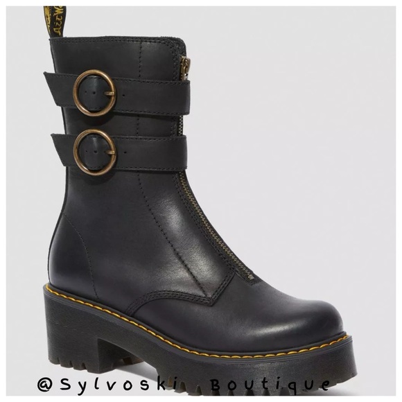 🖤DR MARTENS TAMELA BLACK WYOMING BOOTS NWT 🖤 - Picture 7 of 15